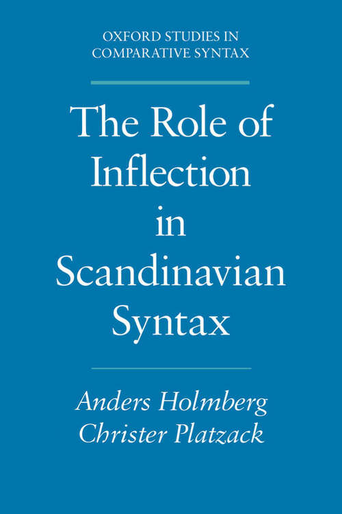 Book cover of The Role Of Inflection In Scandinavian Syntax