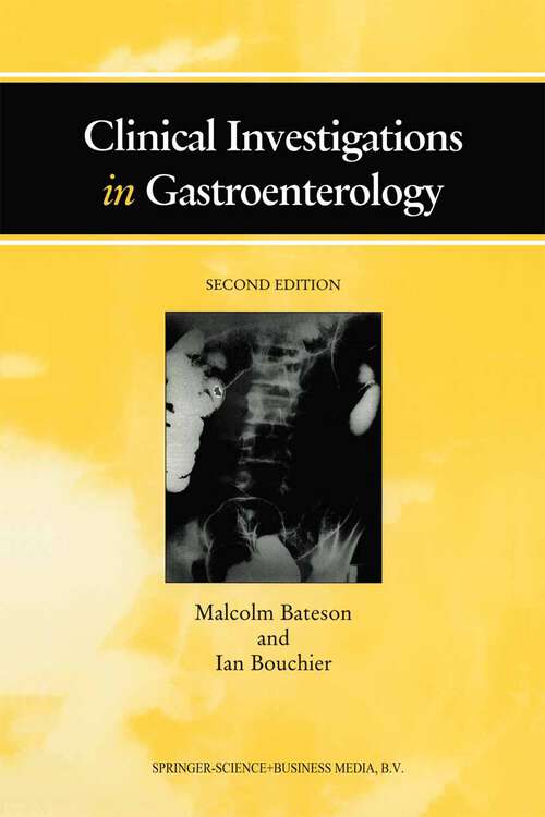 Book cover of Clinical Investigations in Gastroenterology (2nd ed. 1997)