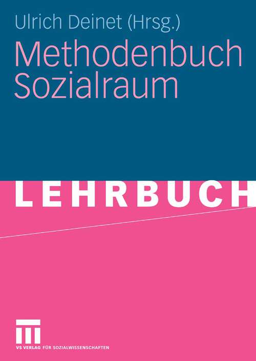 Book cover of Methodenbuch Sozialraum (2009)