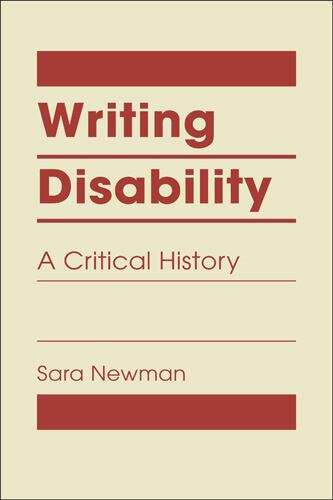 Book cover of Writing Disability (PDF): A Critical History