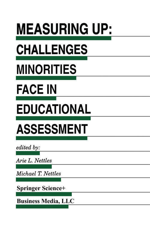 Book cover of Measuring Up: Challenges Minorities Face in Educational Assessment (1999) (Evaluation in Education and Human Services #48)