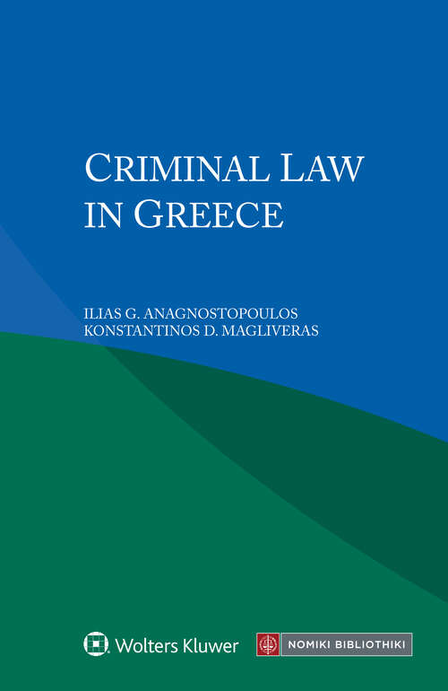 Book cover of Criminal Law in Greece
