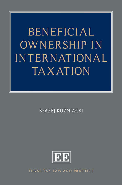 Book cover of Beneficial Ownership in International Taxation (Elgar Tax Law and Practice series)