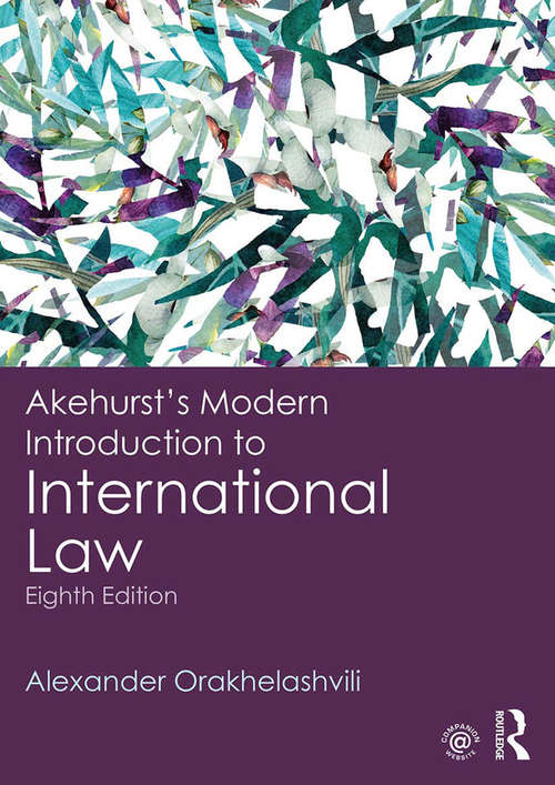 Book cover of Akehurst's Modern Introduction to International Law (8)