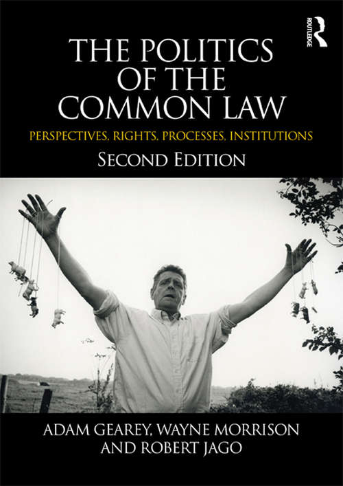 Book cover of The Politics of the Common Law: Perspectives, Rights, Processes, Institutions