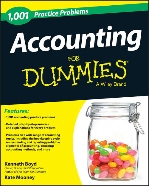 Book cover of 1,001 Accounting Practice Problems For Dummies