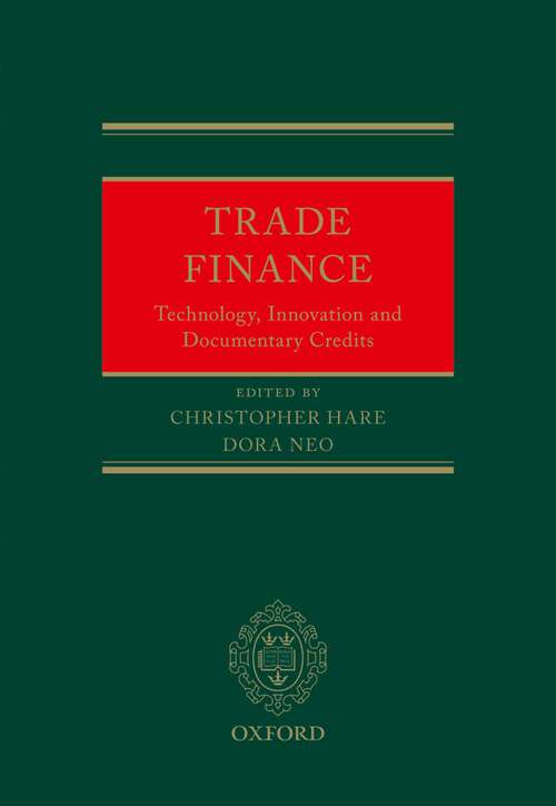 Book cover of Trade Finance: Technology, Innovation and Documentary Credits