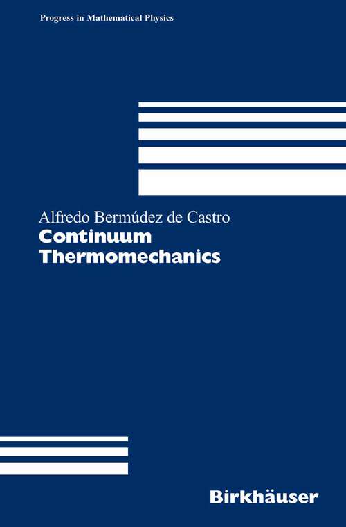 Book cover of Continuum Thermomechanics (2005) (Progress in Mathematical Physics #43)