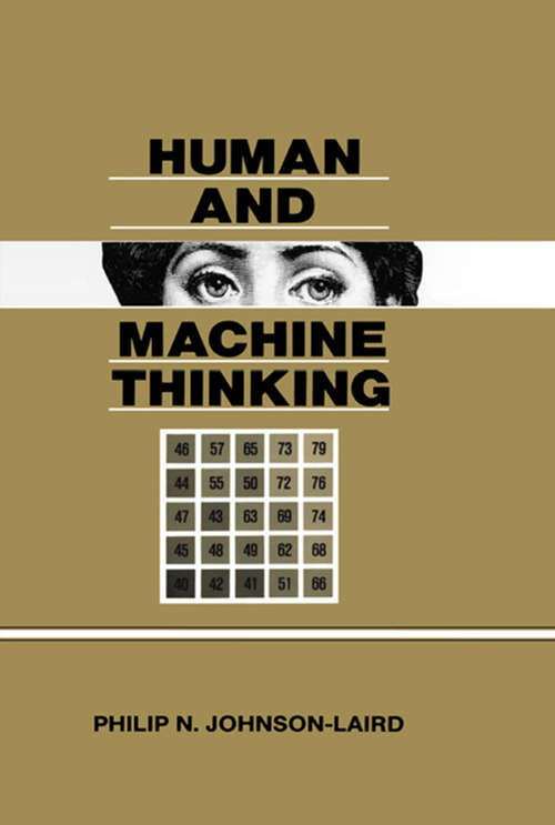 Book cover of Human and Machine Thinking (Distinguished Lecture Series: Vol. 1992)