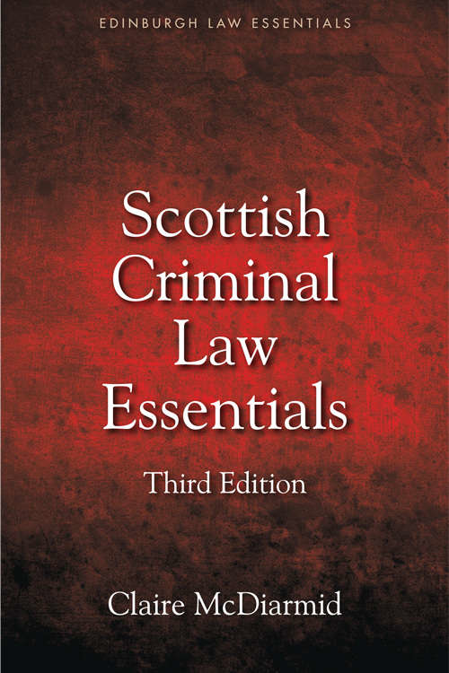 Book cover of Scottish Criminal Law Essentials