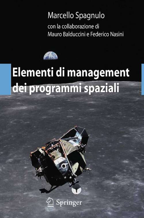 Book cover of Elementi di management dei programmi spaziali (2012)
