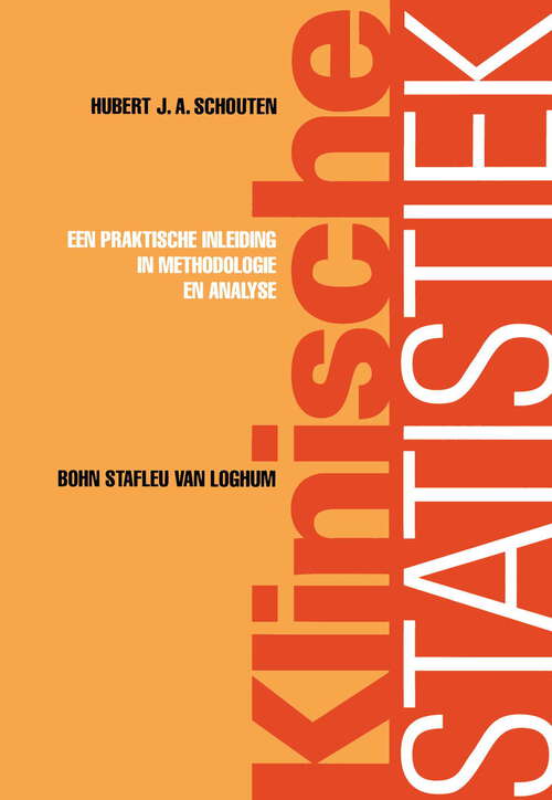 Book cover of Klinische statistiek: Een praktische inleiding in methodologie en analyse (1999)