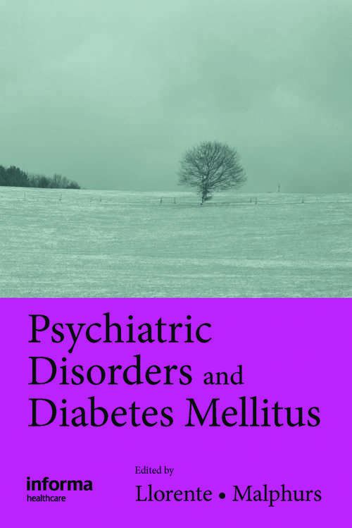 Book cover of Psychiatric Disorders and Diabetes Mellitus