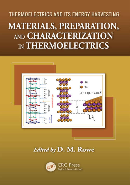 Book cover of Materials, Preparation, and Characterization in Thermoelectrics