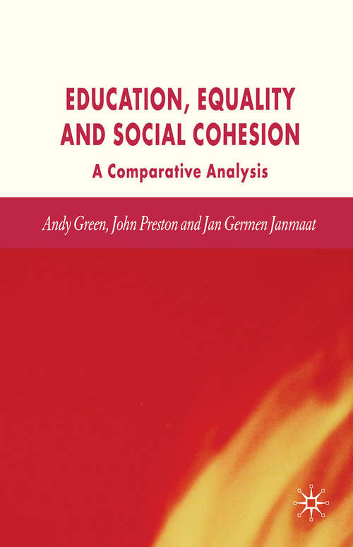 Book cover of Education, Equality and Social Cohesion: A Comparative Analysis (2006)