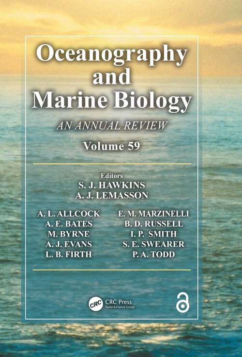 Book cover of Oceanography and Marine Biology: An Annual Review, Volume 56 (Oceanography and Marine Biology - An Annual Review)