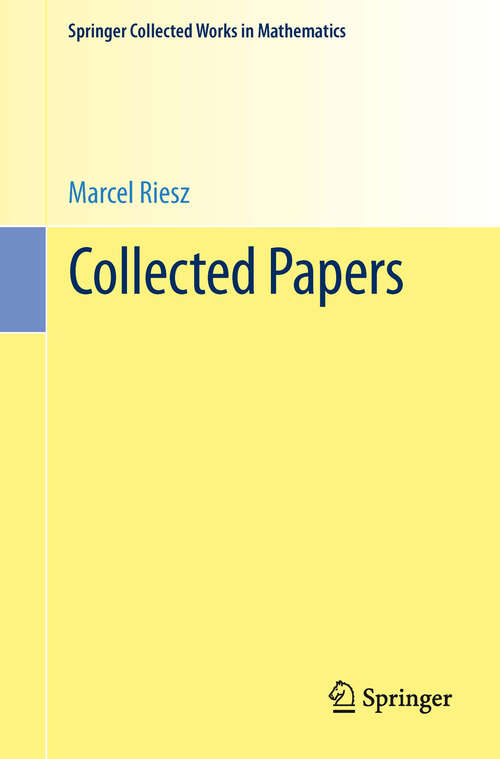 Book cover of Collected Papers (1st ed. 1988) (Springer Collected Works in Mathematics)