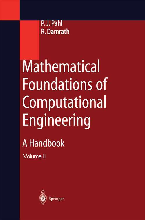 Book cover of Mathematical Foundations of Computational Engineering: A Handbook (2001)
