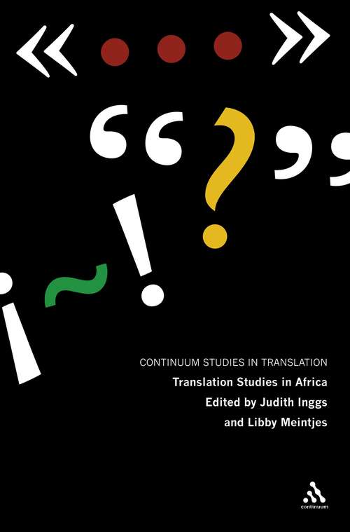Book cover of Translation Studies in Africa (Continuum Studies in Translation)