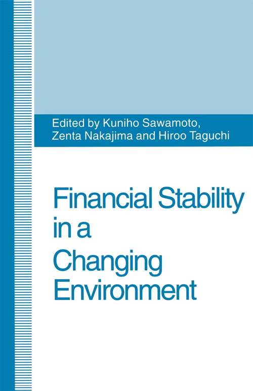 Book cover of Financial Stability in a Changing Environment (1st ed. 1995)