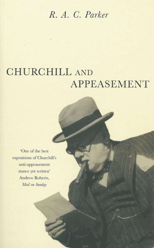 Book cover of Churchill & Appeasement