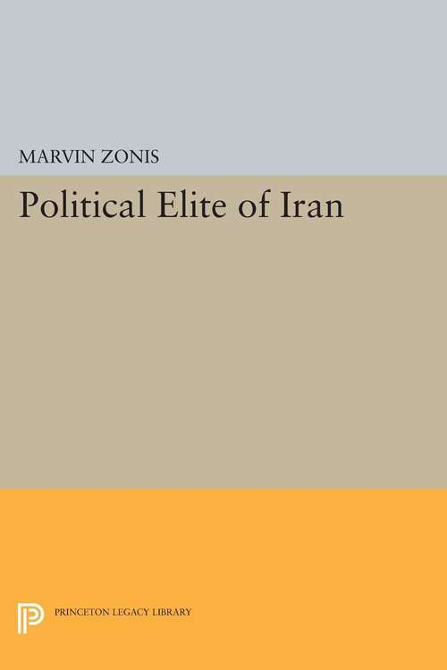 Book cover of Political Elite of Iran