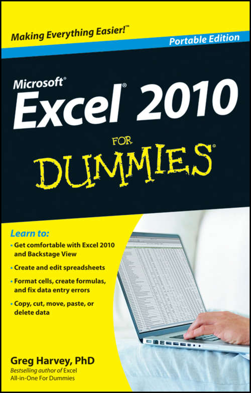 Book cover of Excel 2010 For Dummies (Portable Edition)
