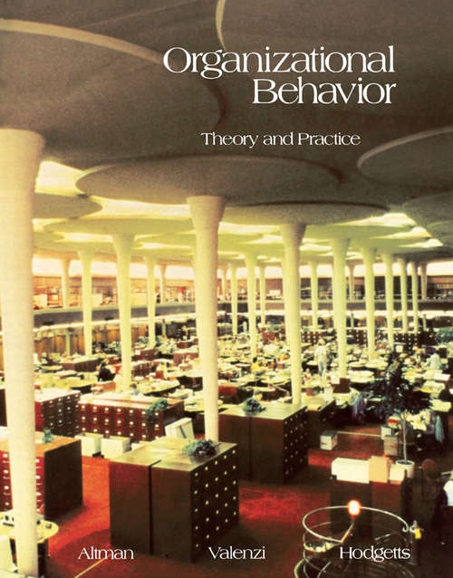Book cover of Organizational Behavior: Theory and Practice