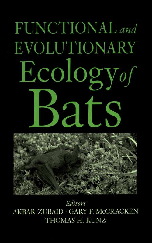 Book cover of Functional and Evolutionary Ecology of Bats