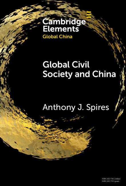 Book cover of Global Civil Society and China (Elements in Global China)