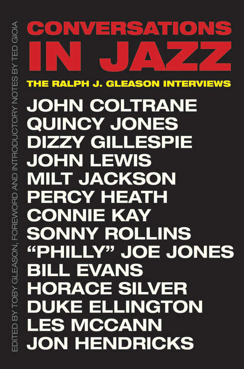 Book cover of Conversations in Jazz: The Ralph J. Gleason Interviews