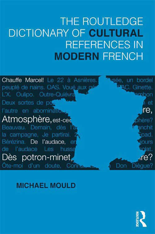 Book cover of The Routledge Dictionary of  Cultural References in Modern French