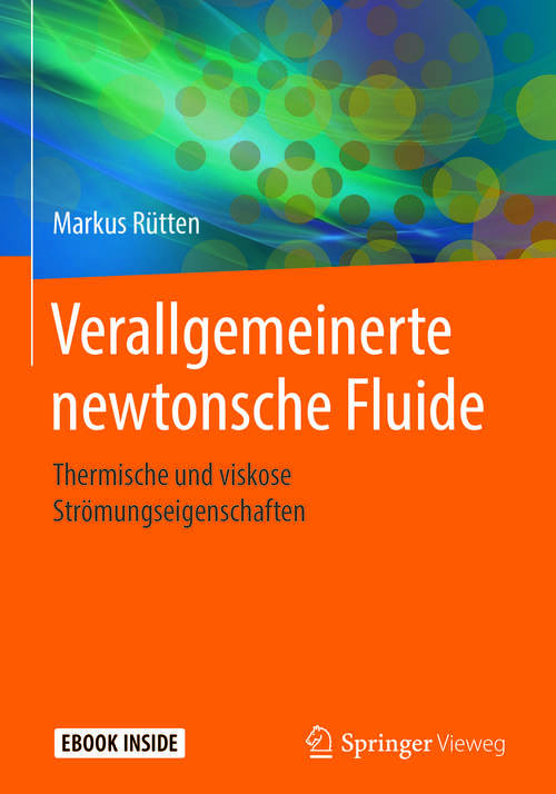 Book cover of Verallgemeinerte newtonsche Fluide