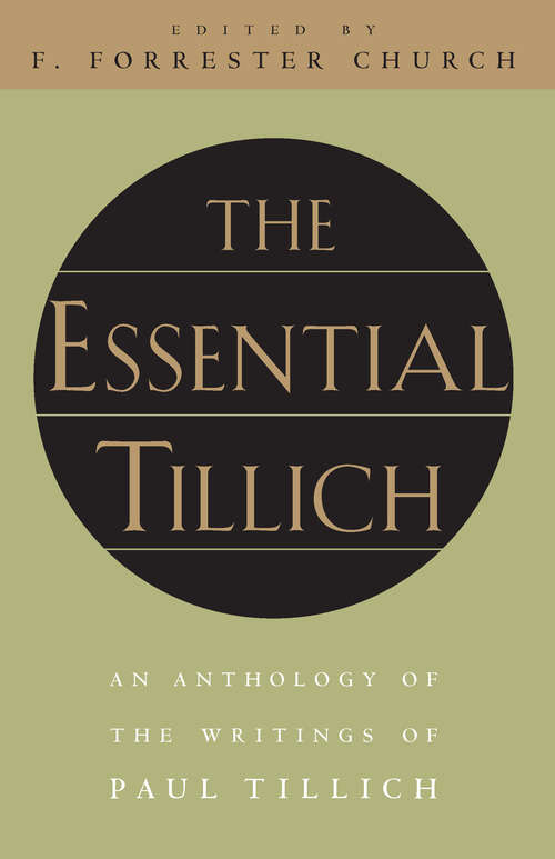 Book cover of The Essential Tillich
