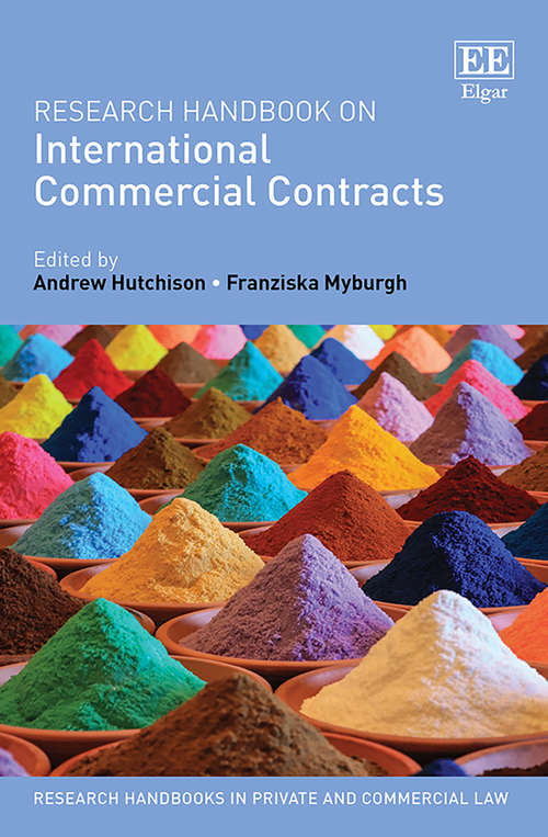 Book cover of Research Handbook on International Commercial Contracts (Research Handbooks in Private and Commercial Law series)