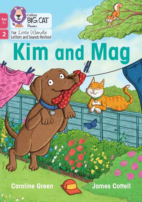 Book cover of Kim and Mag: Phase 2 Set 3 Blending practice (PDF) (Big Cat Phonics for Little Wandle Letters and Sounds Revised)