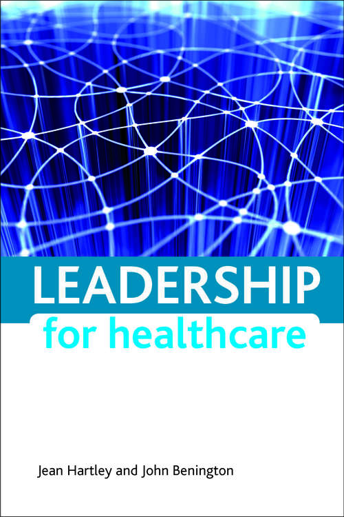 Book cover of Leadership for healthcare