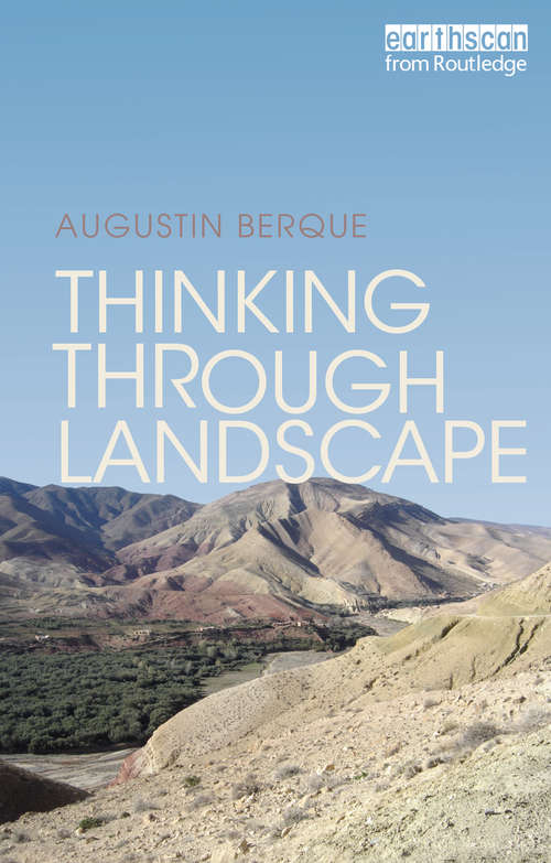 Book cover of Thinking through Landscape