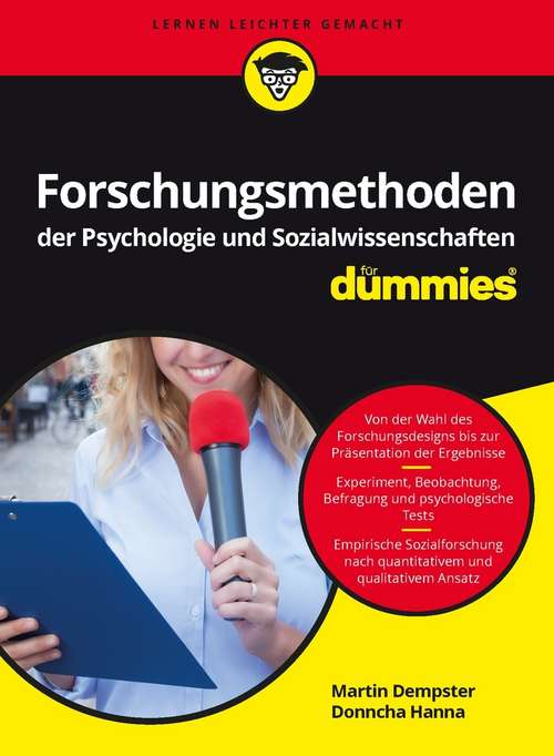 Book cover of Forschungsmethoden der Psychologie und Sozialwissenschaften für Dummies (Für Dummies)