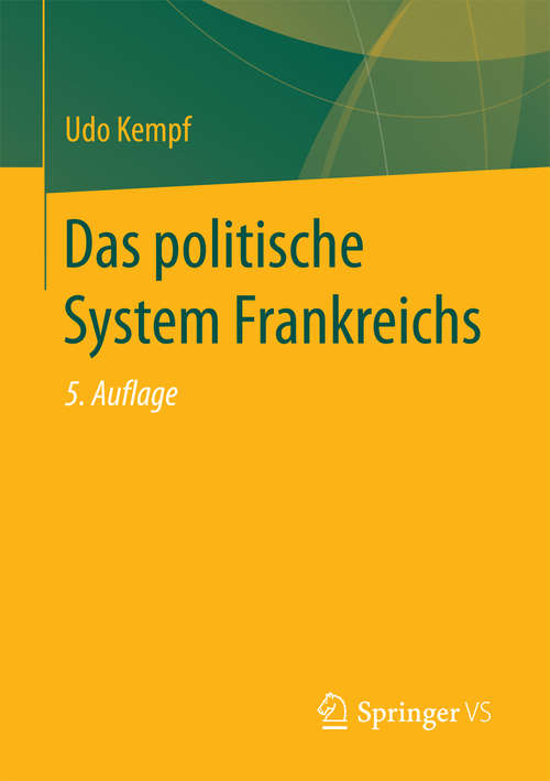 Book cover of Das politische System Frankreichs
