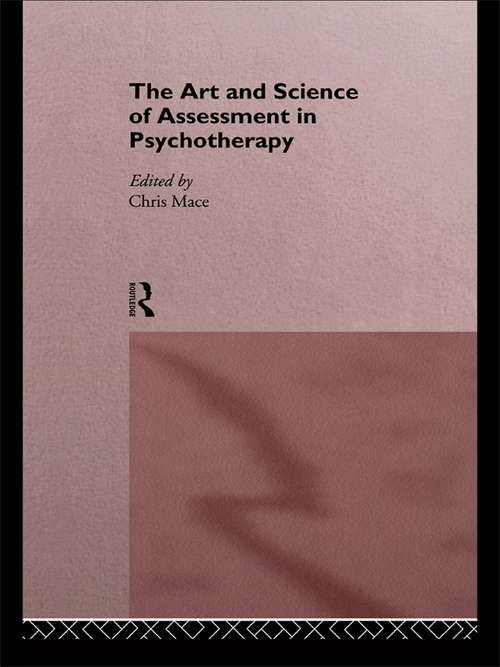 Book cover of The Art and Science of Assessment in Psychotherapy