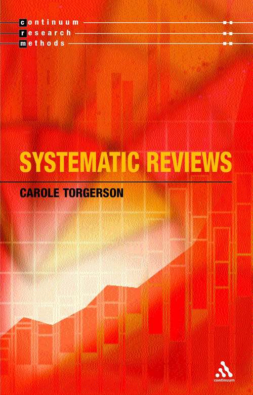 Book cover of Systematic Reviews (Continuum Research Methods)