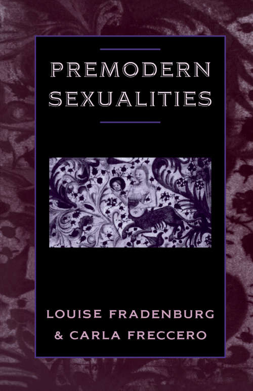 Book cover of Premodern Sexualities