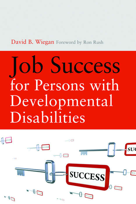 Book cover of Job Success for Persons with Developmental Disabilities (PDF)