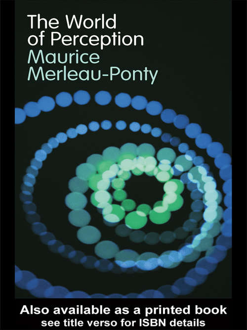 Book cover of The World of Perception