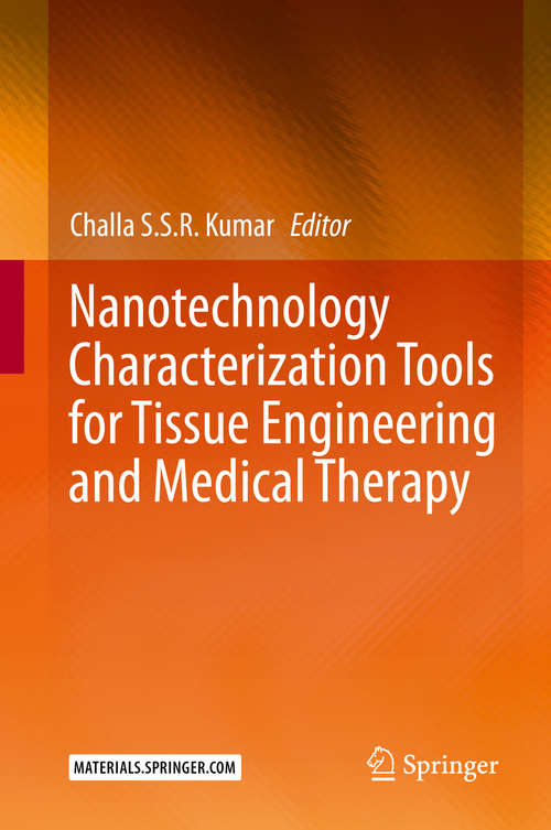Book cover of Nanotechnology Characterization Tools for Tissue Engineering and Medical Therapy (1st ed. 2019)
