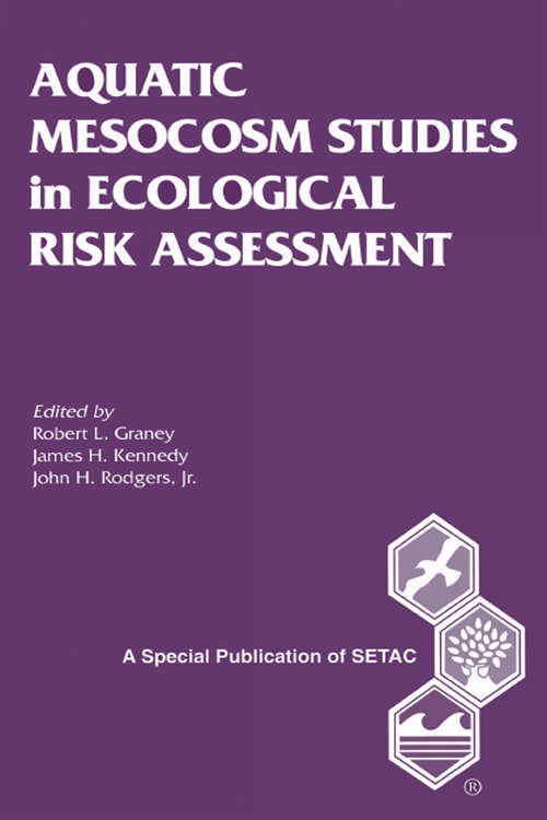 Book cover of Aquatic Mesocosm Studies in Ecological Risk Assessment