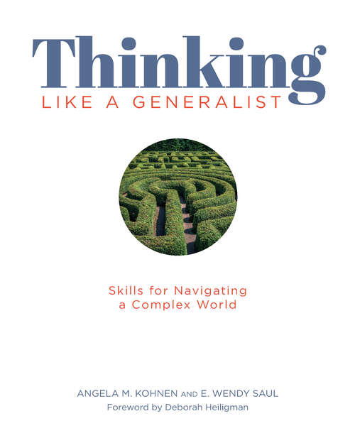 Book cover of Thinking Like a Generalist: Skills for Navigating a Complex World