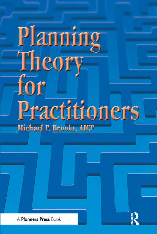 Book cover of Planning Theory for Practitioners