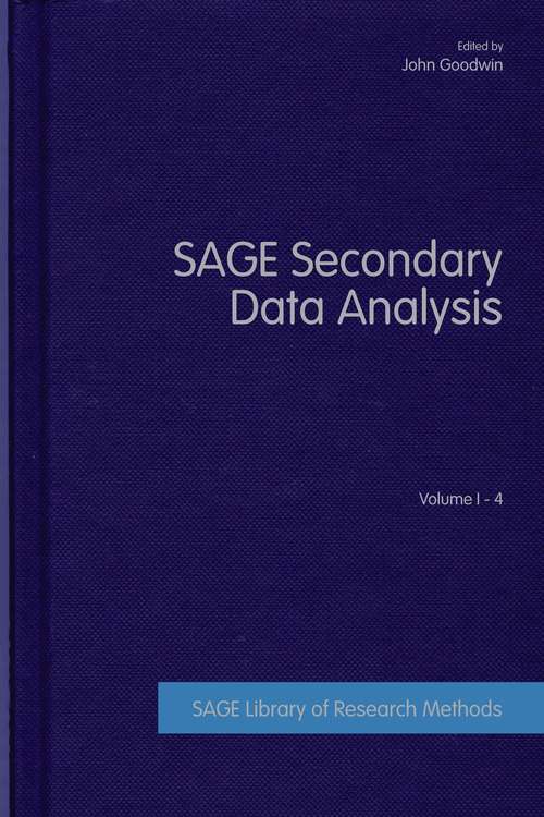 Book cover of SAGE Secondary Data Analysis (PDF)